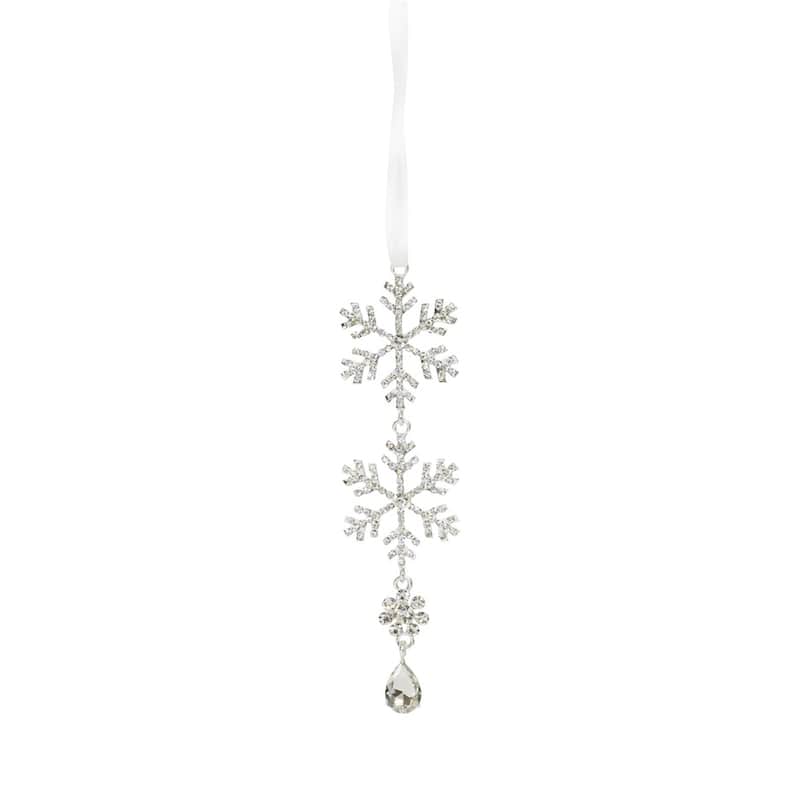 Jewel Tiered Snowflake Ornament (Set of 12)