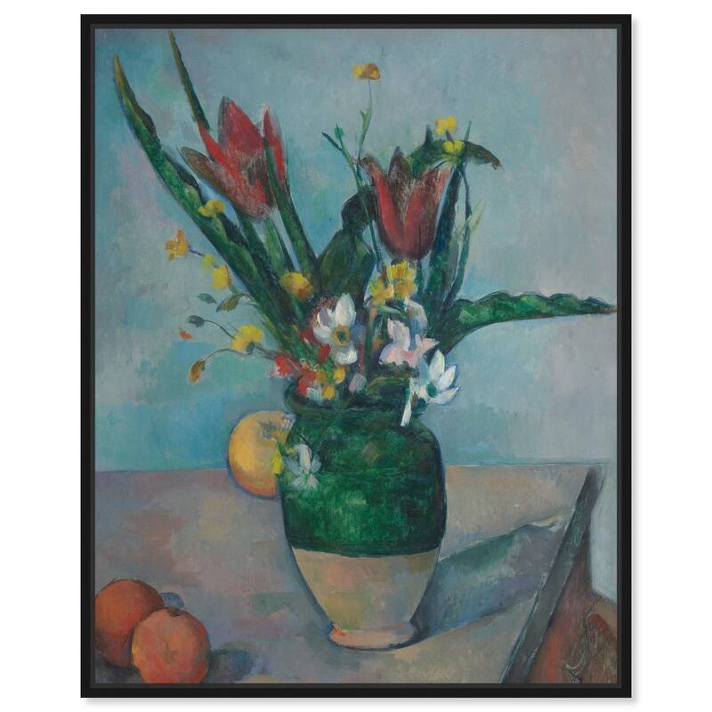 Vase Tulips Canvas by Art Remedy - Black - 20" x 24"