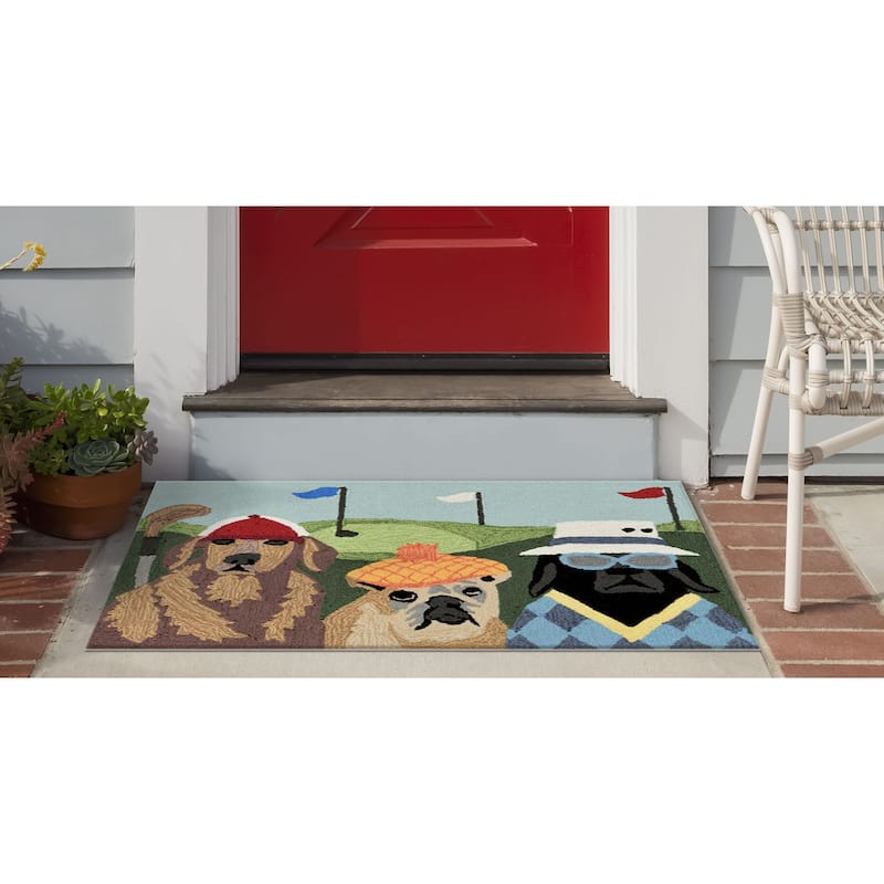 Liora Manne Frontporch Putts & Mutts Indoor/Outdoor Rug