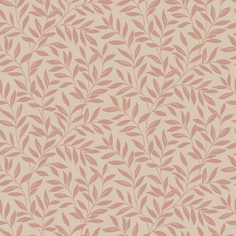 Fine Decor Marin Blush Leaf Trail Wallpaper