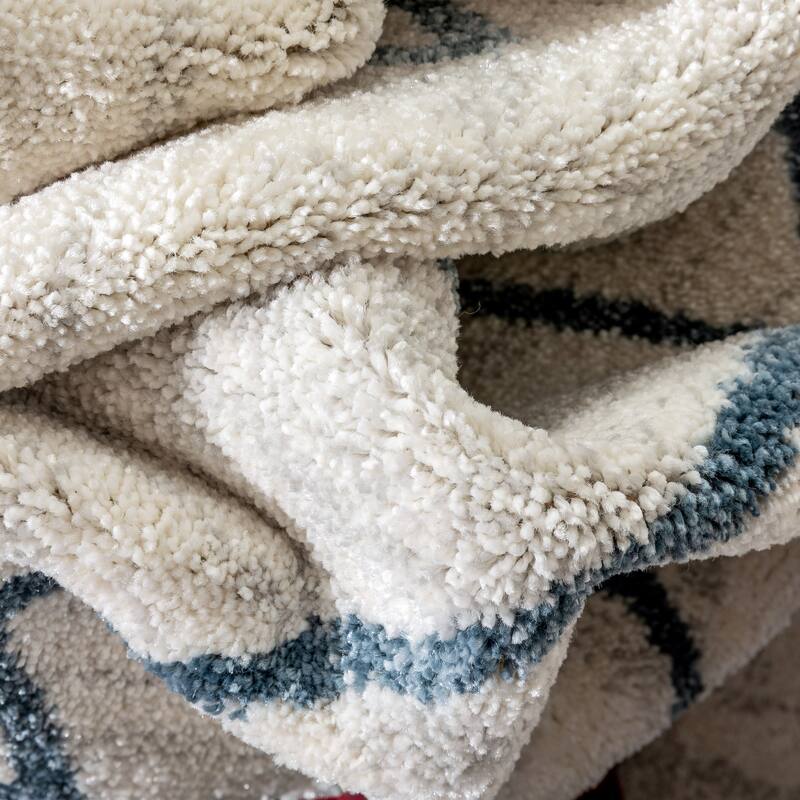 Well Woven Serenity2 Diodelly Moroccan Lattice Trellis Area Rug