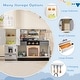 preview thumbnail 6 of 8, Gymax Kids Wooden Pretend Play Kitchen Toddlers Toy with Refrigerator