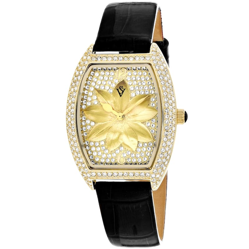 Christian Van Sant Women's Lotus Gold Dial Watch - CV4855 - 6 (36)