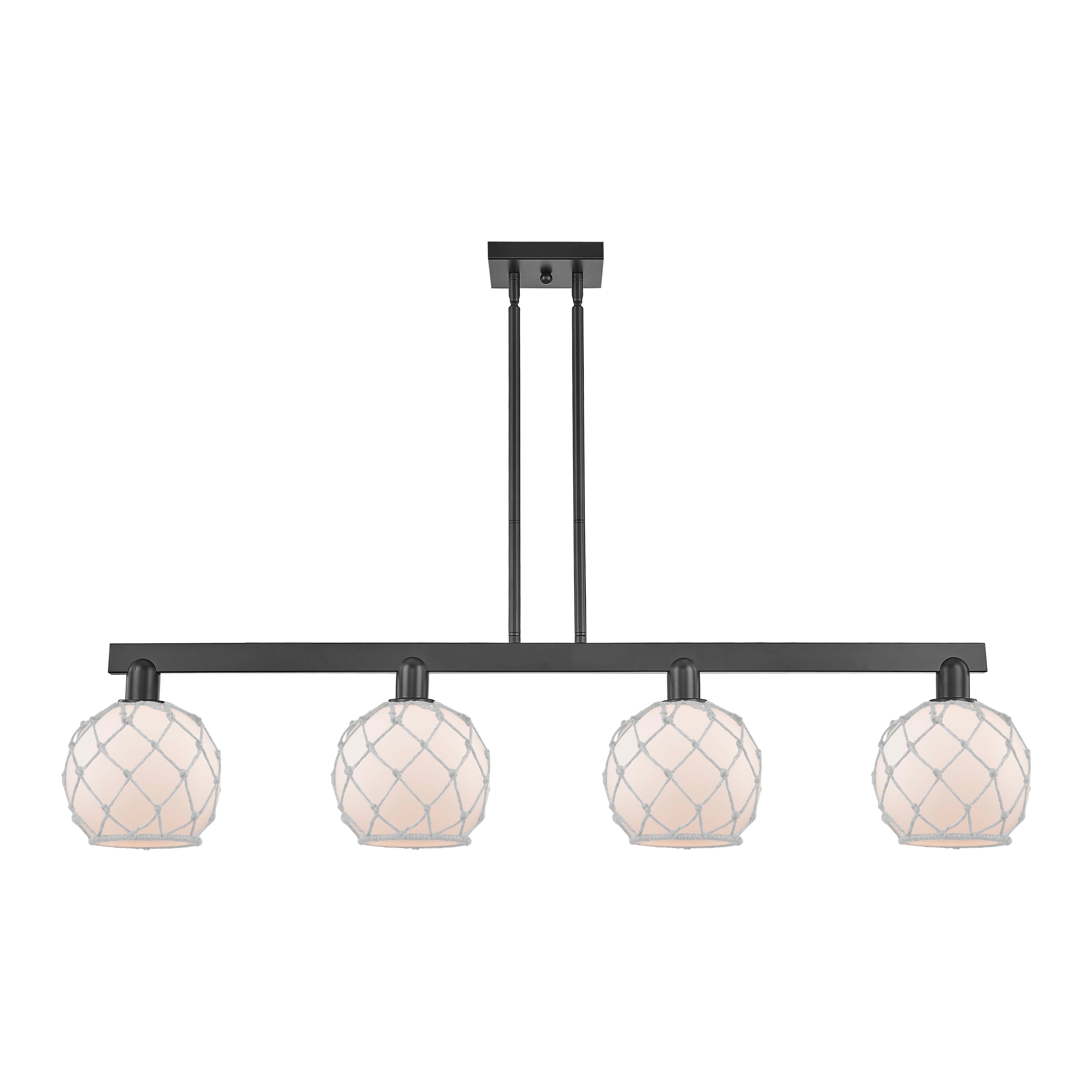 Innovations Lighting Endless Possibilities Arcadia - Farmhouse Rope - 4 Light 51" Stem Hung Island Light