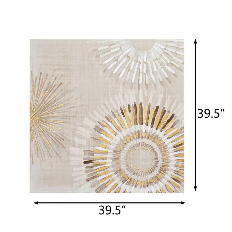 Nova 3D Paint and Metallics on Canvas Wall Art