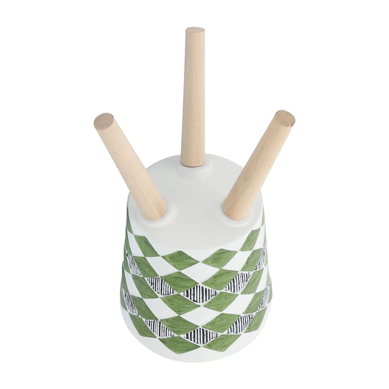 Sagebrook Home Elegant Magnesia and Beech Wood Planters - Perfect Home & Garden Accent