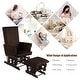 preview thumbnail 8 of 30, Costway Baby Nursery Relax Rocker Rocking Chair Glider & Ottoman Set - See Details