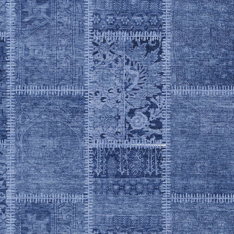 HomeRoots Patchwork Transitional Rectangle Outdoor Rug