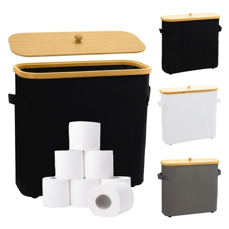 Toilet Paper Storage Basket with Lid, - 17.32