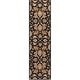 preview thumbnail 12 of 11, Livabliss Middleton Transitional Floral & Botanical Area Rug Black - 2' 3" x 8' - Runner