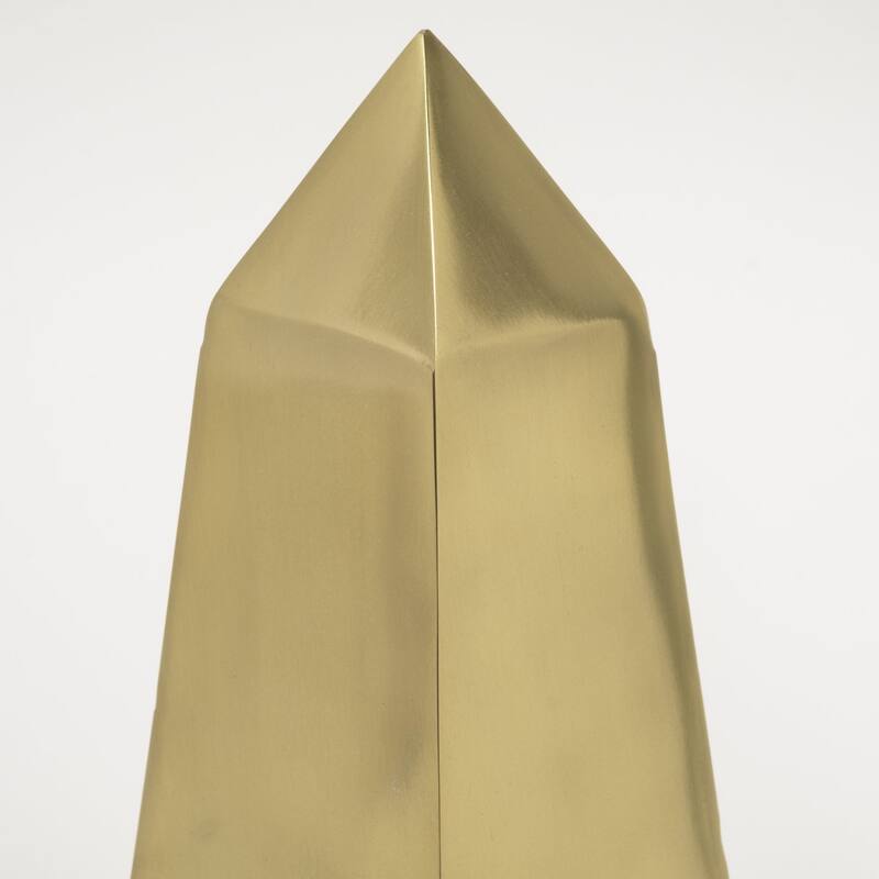 HomeRoots Set of Two 11" Gold Metal Tabletop Sculpture - 4' X '11' X '4