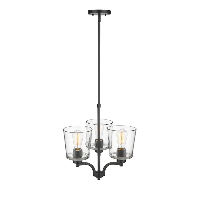 Millennium Lighting Evalon Chandelier with Clear Glass Shades