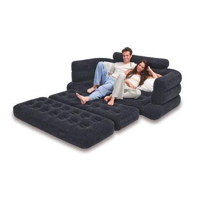 Shop Intex 68566ep Inflatable Queen Size Pull Out Sofa Bed Futon