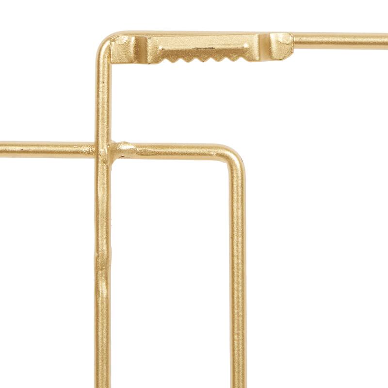 Gold Metal Tealight 2 Plate Geometric Wall Sconce (Set of 2)