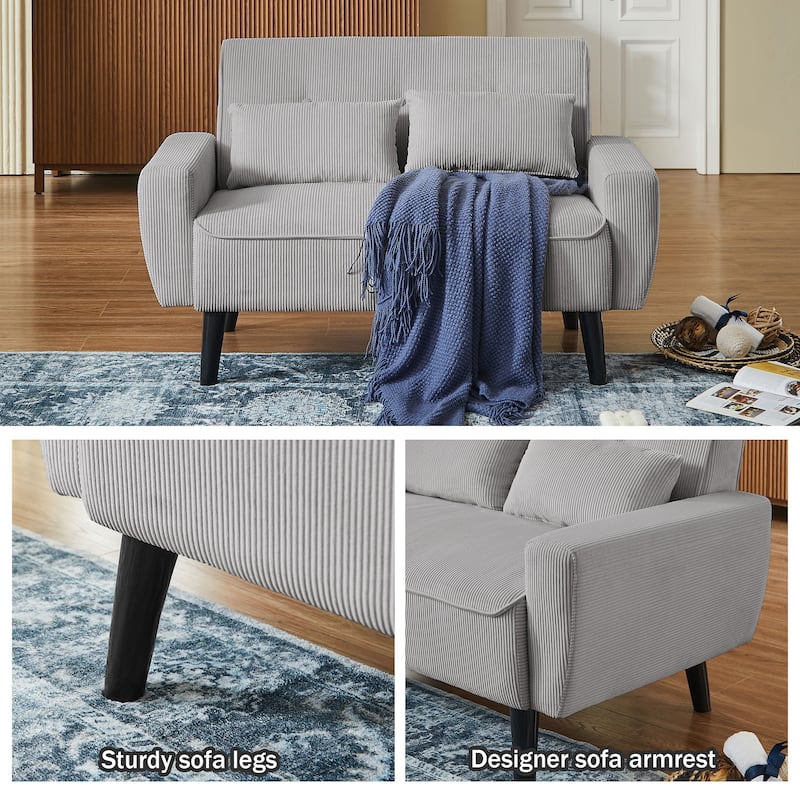 4-Piece Living Room Sectional Sofa Set with Loveseat and Chair