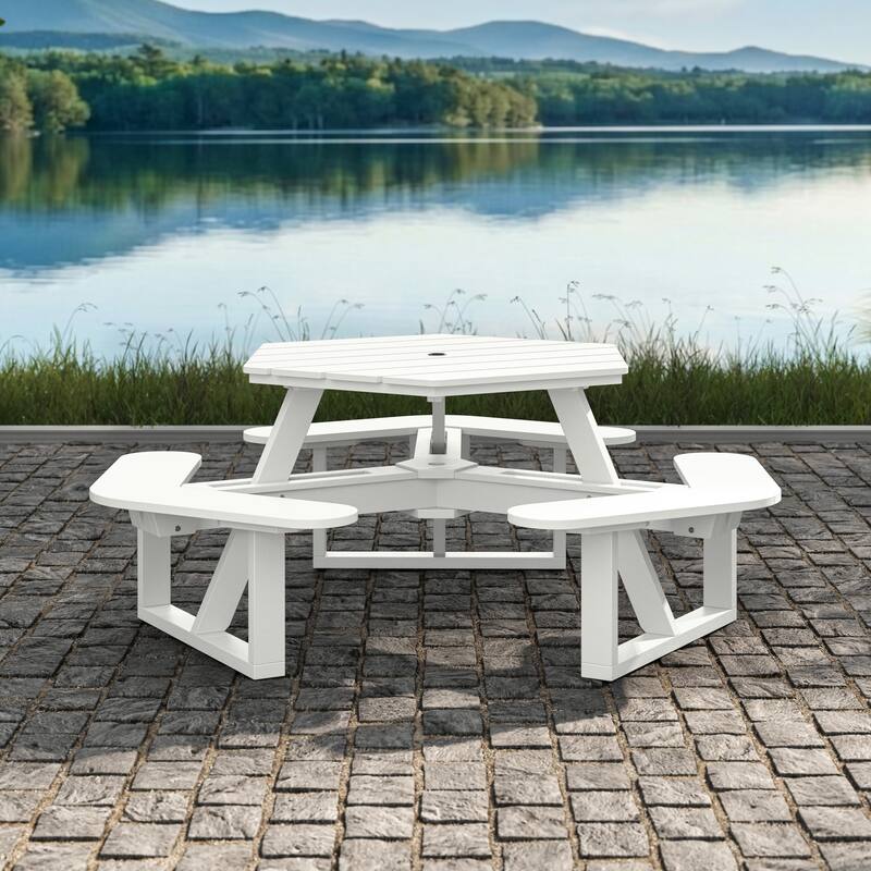 Shoreline Hexagon Picnic Table