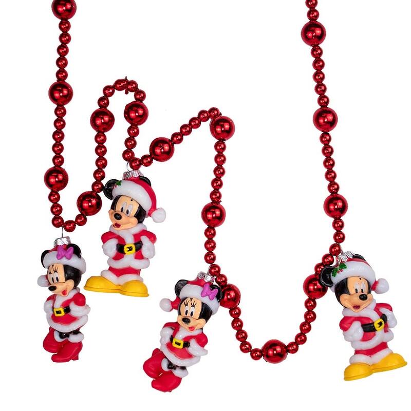 Kurt Adler 4-Foot Mickey and Minnie Lighted Garland
