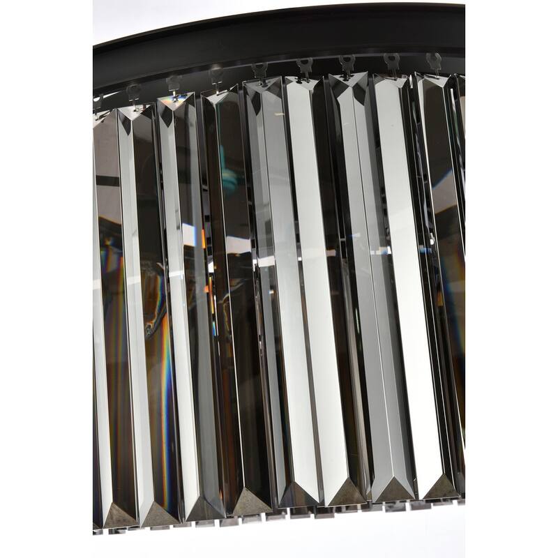 Royce Edge 8-Light Matte Black Chandelier