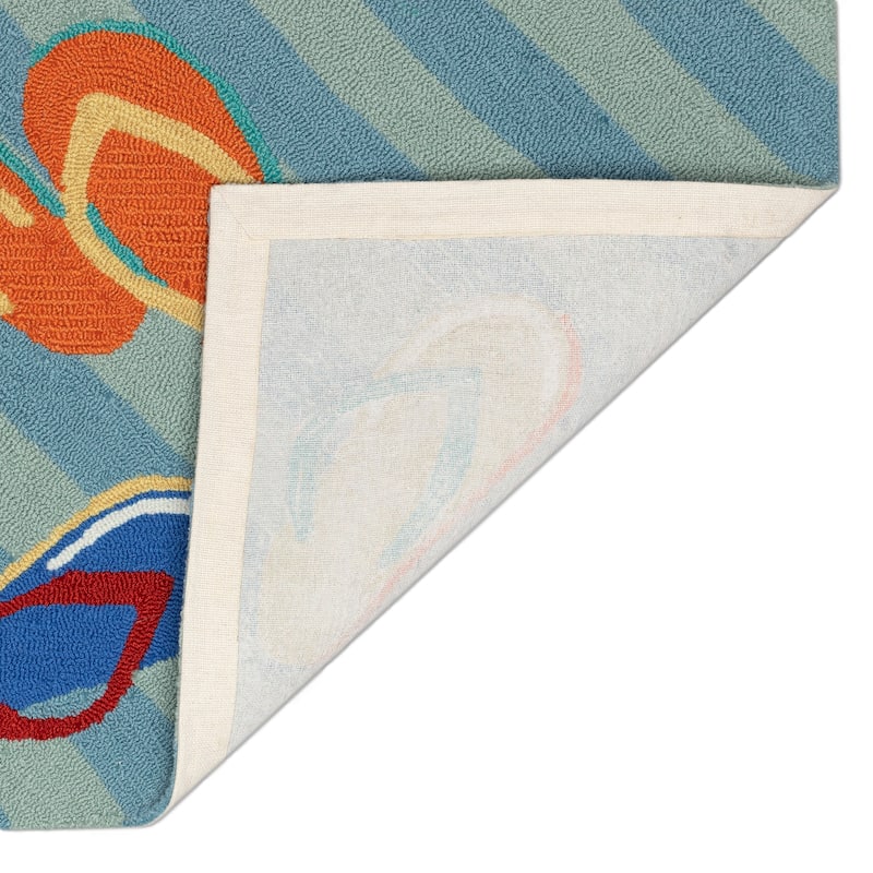 Liora Manne Frontporch Flip Flops Indoor/Outdoor Rug