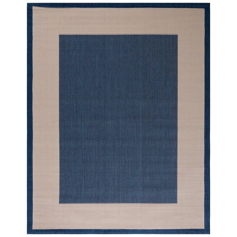 SAFAVIEH Courtyard Sherrie Border Indoor/ Outdoor Waterproof Patio Backyard Rug