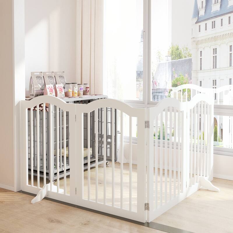 27.6" Height Tall Freestanding Pet Gate