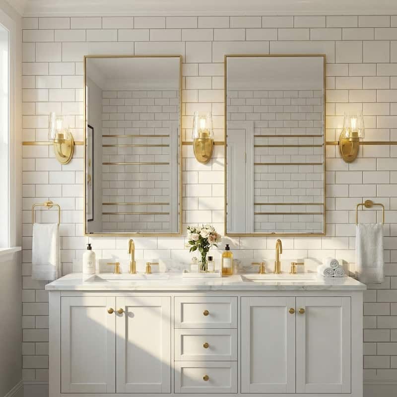 Acroma Modern Bathroom Vanity Light Art Glass Wall Sconce