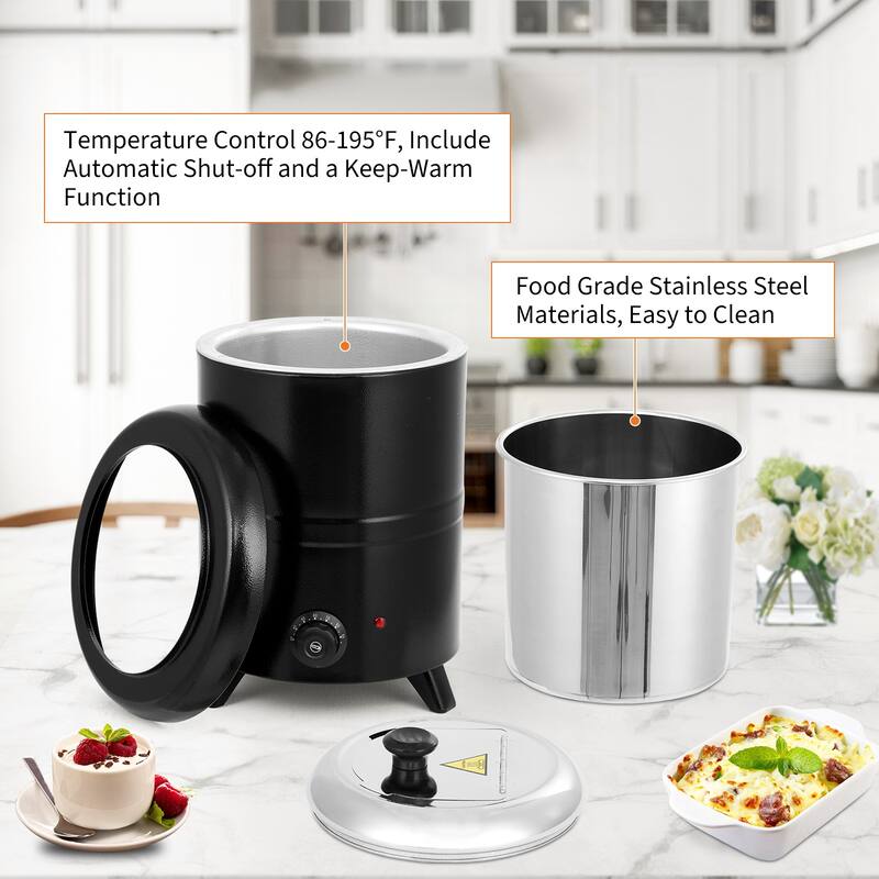 Commercial Soup Warmer Kettle Food Warmer, Electric Soup Pot