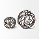 preview thumbnail 2 of 17, Sphaira I Small Silver Cast Aluminum Decorative Tree Branch Orb