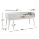 preview thumbnail 11 of 62, Niklas 1-drawer Cushioned Entryway Bench iNSPIRE Q Modern