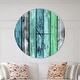 preview thumbnail 7 of 6, Designart 'Painted Wooden Planks' Oversized Modern Wall CLock 36 in. wide x 36 in. high