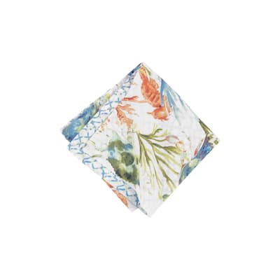 Marino Reversible Colorful Coastal Napkin Set of 6 - Set of 6