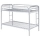 preview thumbnail 54 of 80, Morgan Contemporary Metal Frame Bunk Bed