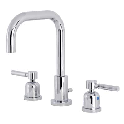Concord Deck Mount Widespread Bathroom Faucet with Brass Pop-Up