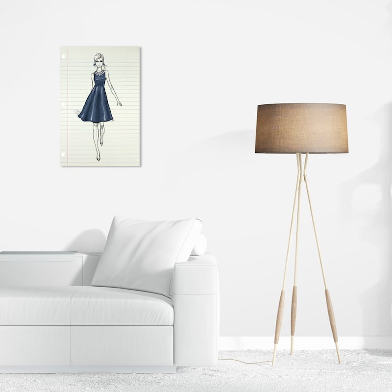 Wynwood Studio Canvas Fashion and Glam Runway Letter VI White and Cream White Glam Wall Art Canvas Print - 24 x 16