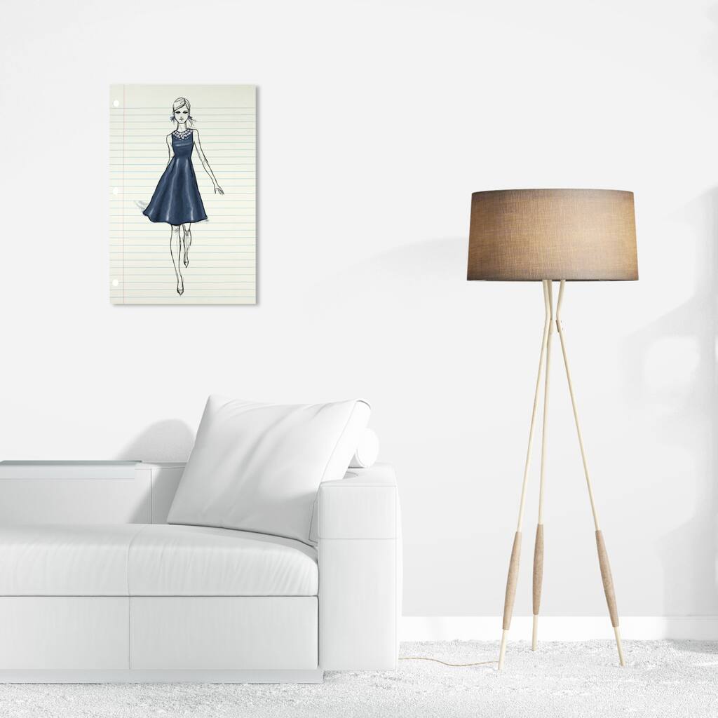 Wynwood Studio Canvas Fashion and Glam Runway Letter VI White and Cream White Glam Wall Art Canvas Print