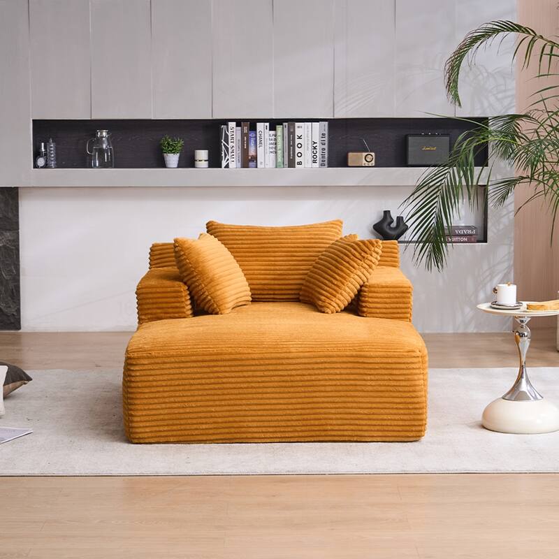 Versatile Oversized Chaise Longue Chair for Relaxing and Sleeping