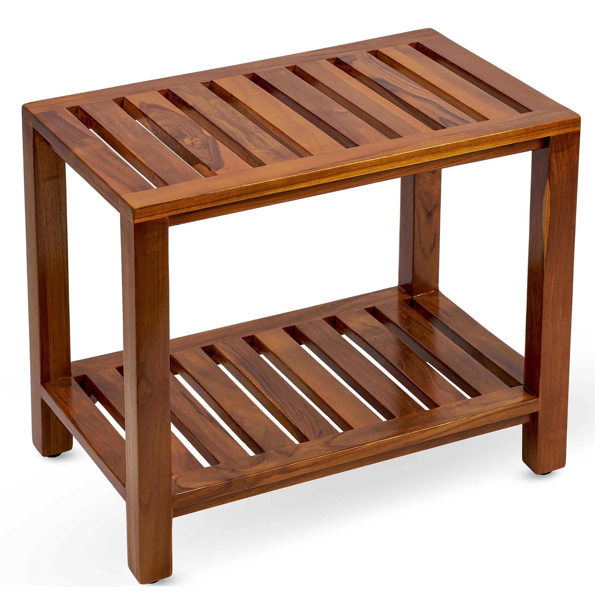 TeakCraft The THEIA, Fully Assembled Teak Shower Bench 21 Inch