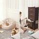 preview thumbnail 19 of 86, Contemporary 5-drawer Chest Vertical Storage Tower- Fabric Dresser
