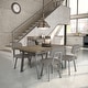 preview thumbnail 9 of 33, Amisco Clarkson Upholstered Dining Chair with Metal Legs