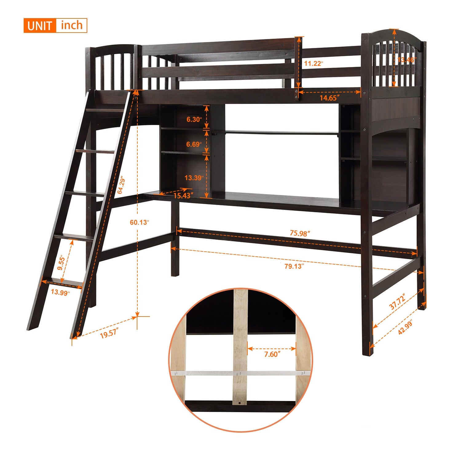 Moda cheap loft bed