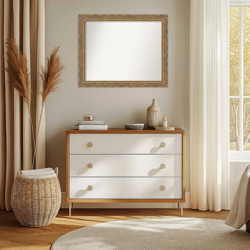 Filigree Non-Beveled Framed Wall Mirror