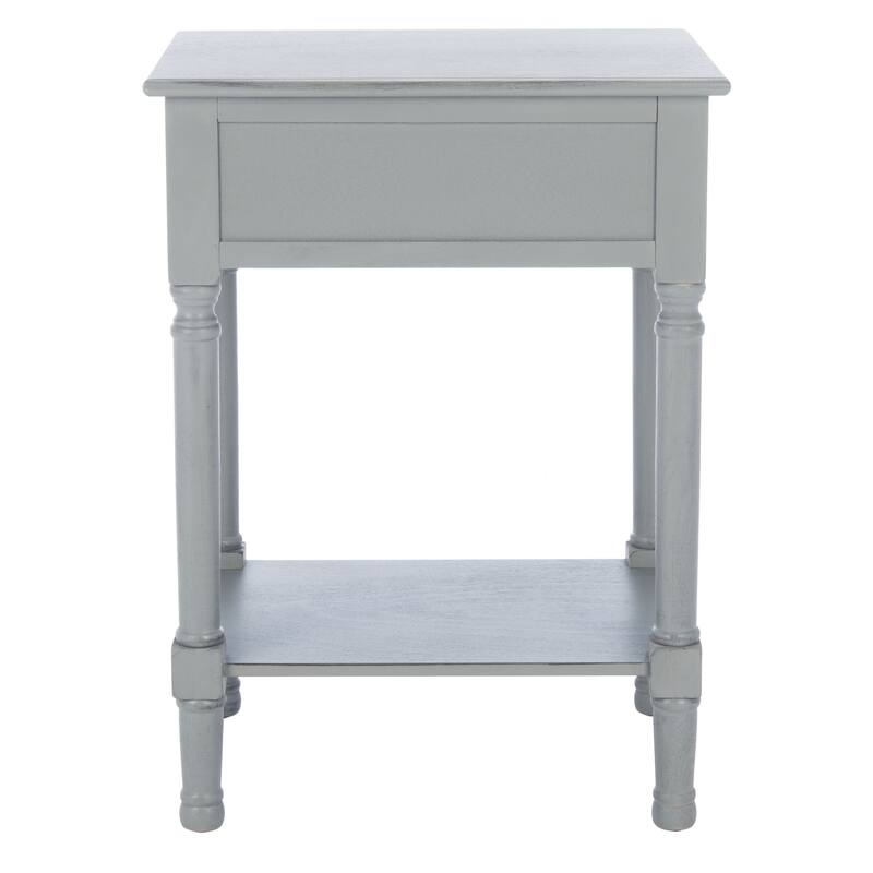 SAFAVIEH Genny 1-Drawer Bottom Shelf Accent Table - 19" W x 15.8" L x 26" H - 19Wx16Dx26H