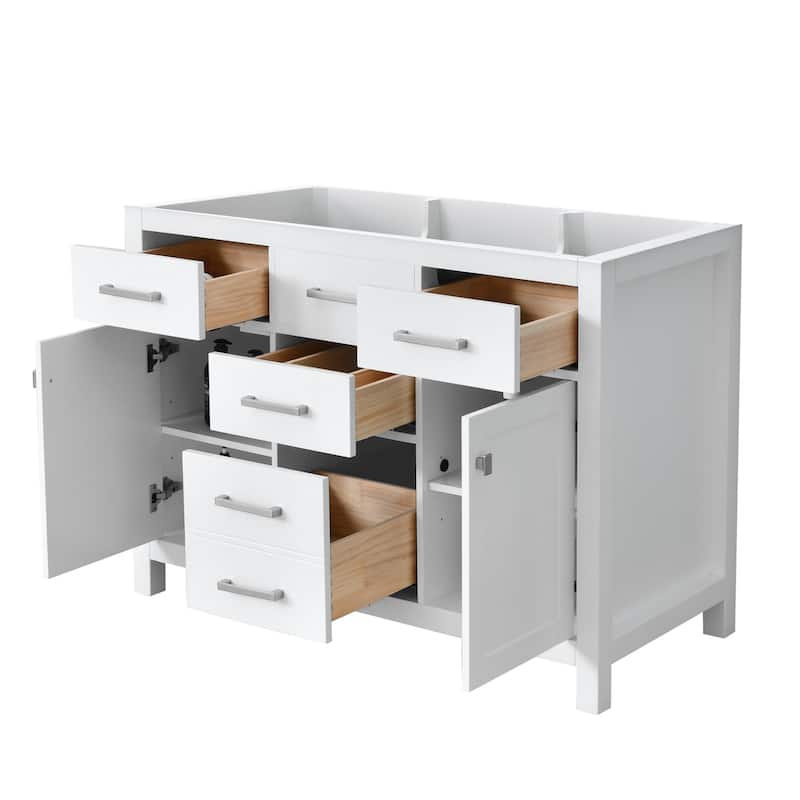 Nephelily 48" 60" 72" Uni-Vanity Bathroom Cabinet with Extra-Tall Drawer - 48 in. Base Only No Top