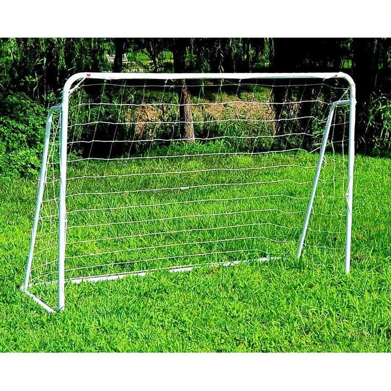 12' x 6' Powder Coated Steel Soccer Goal, Portable Training Aid Football Net