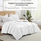 preview thumbnail 64 of 65, All Season 100% Organic Cotton Down Breathable Duvet Insert Medium Warmth Comforter