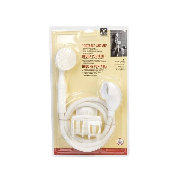 Homz 4430101 Handheld Portable Shower, White Bed Bath & Beyond 13452128