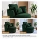 preview thumbnail 74 of 80, Upholstered Accent Swivel Barrel Armchair Club Chair with Pillows