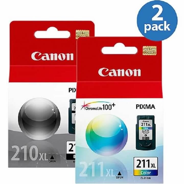 canon pg 210 xl cl 211 xl black color ink pack black and color