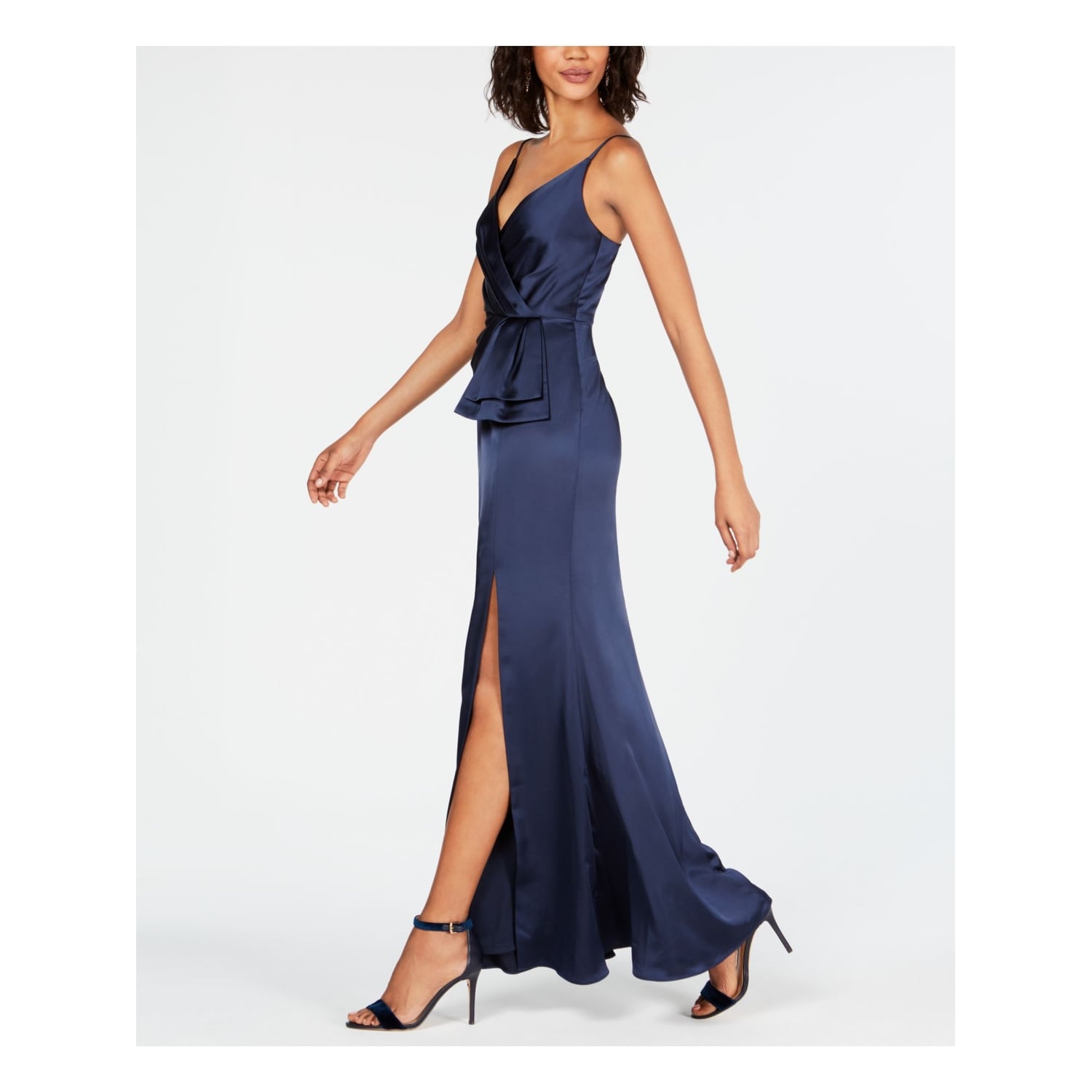 adrianna papell faux wrap dress