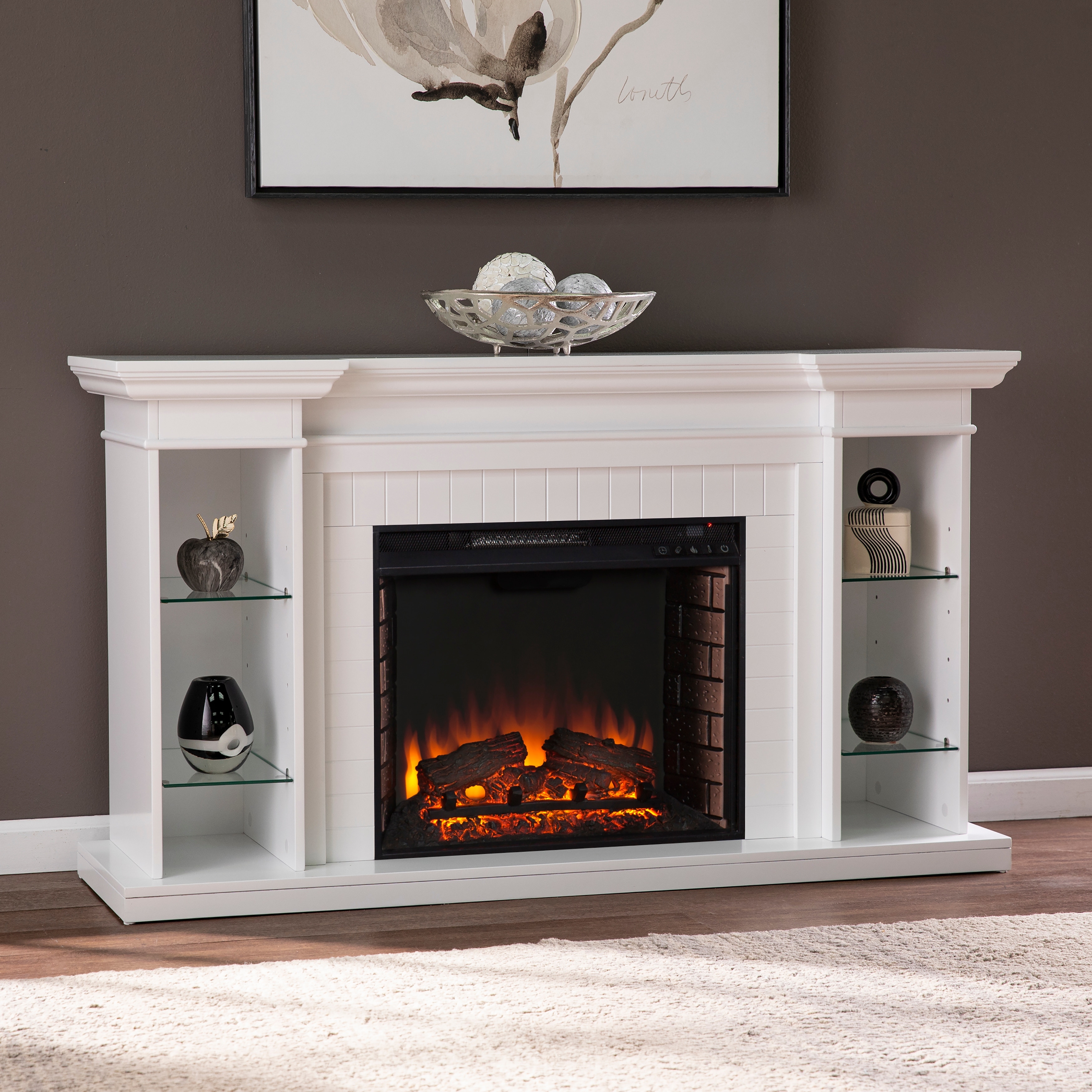 White Indoor Fireplaces Bed Bath & Beyond
